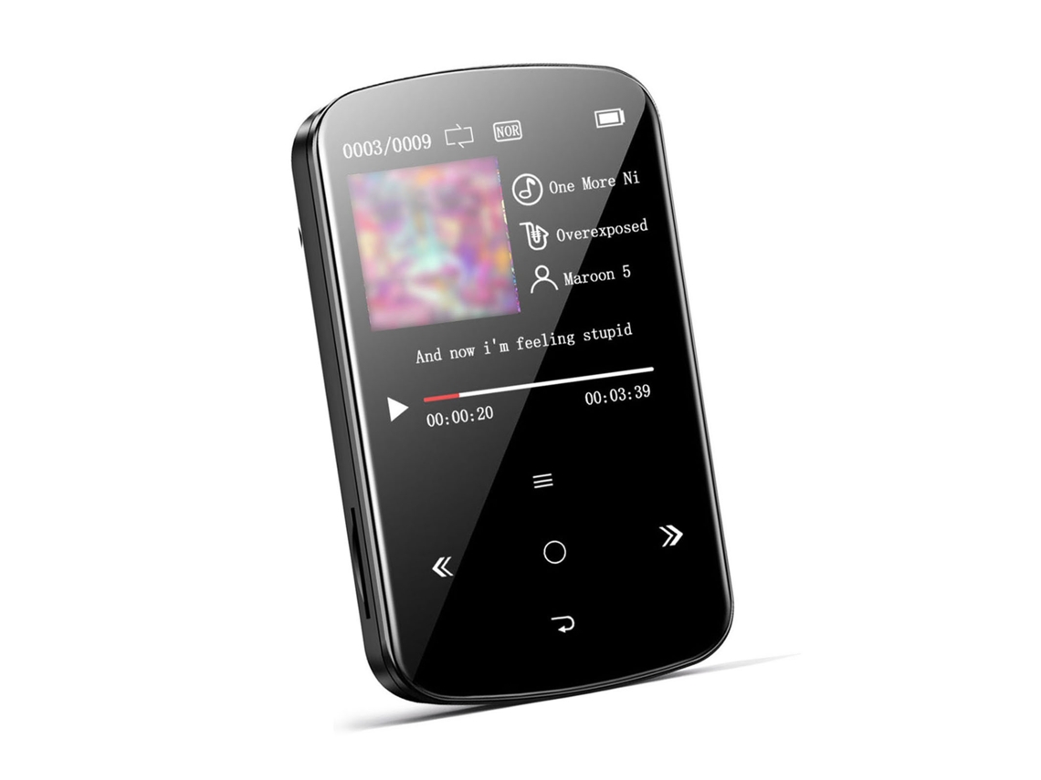 Reprodutor De Música Mp3 M9 Com Tela Oled 1.5 Polegadas Rádio Fm Gravação Suporta Cartão Tf