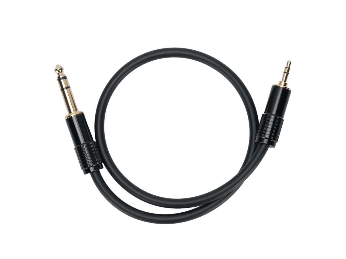 Cable Estéreo De 6,35 Mm (1/4 Pulg.) Macho A 3,5 Mm (1/8 Pulg.) Macho, 0,5 M, Para Guitarra, Portátil Y Amplificador.