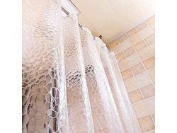 Cortina de ducha gruesa transparente para baño, 80 x 180 cm Jortmrd