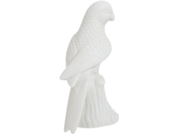 Figura Cerámica Blanca Decoración Única Oficina Hogar Estar Adorno Artístico Duradero Loro Sala