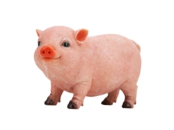 Adorno de cerdo de resina para sala de estar, regalo de cumpleaños
