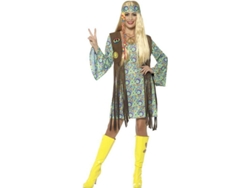 Disfraz de Mujer DISFRAZZES Hippie Con Flecos (Talla: M)
