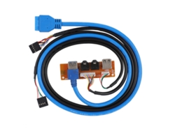 Panel Frontal De La Caja De Chasis De Computadora Con Interfaz De Audio Usb3.0/2.0 Y Cable