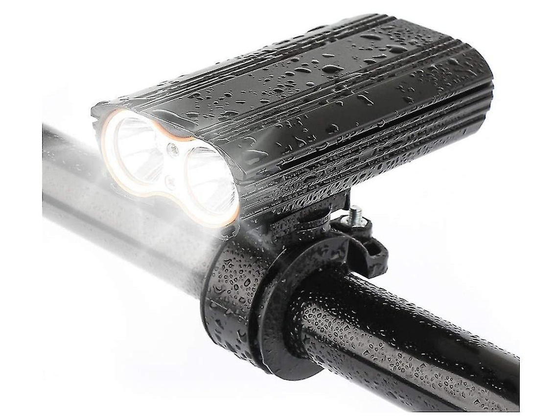 Cargador Luzes Bicicleta Dianteiro Traseiro Recarregáveis Mtb Noturno Yizhood Negro