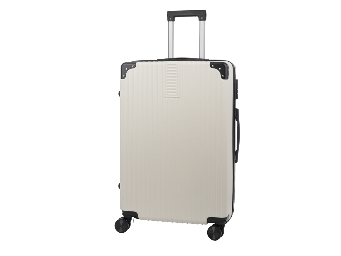 Maleta Mediana Trolley Rígida Ultraligera, De Abs De Alta Resistencia Con Esquinas Reforzadas. Cerradura Numérica Y 4 Ruedas Dobles Extraíbles.