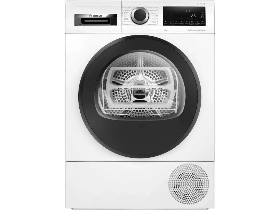 Secadora BOSCH WQG245D0ES (9 kg - Bomba de Calor - Blanco)