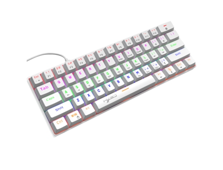 Teclado Gaming JL-EIGHT V900 Rgb Mecánico Portugués Blanco