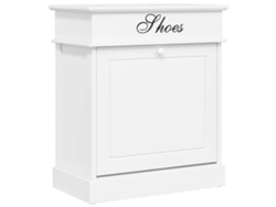 Maison Exclusive - Zapatero De Madera De Paulownia Blanco 50x28x58 Cm