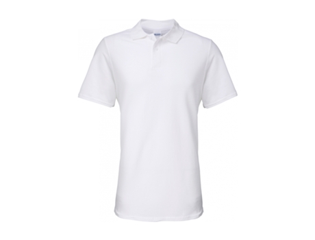 Polos para Hombre GILDAN (Algodón - S - Blanco)