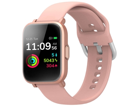 Smartwatch MDUG Monitor de Frequência Cardíaca Rosa