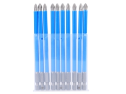 10 Puntas De Destornillador Magnéticas Antideslizantes De Acero Aleado S2, Cruz Ph2x127mm