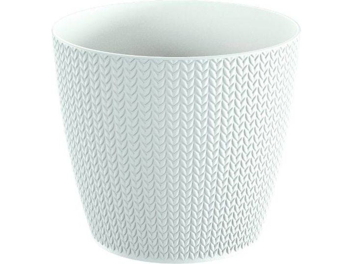 Maceta PROSPERPLAST Wheaty (Blanco - 12.8 x 12.8 x 11.2 cm)