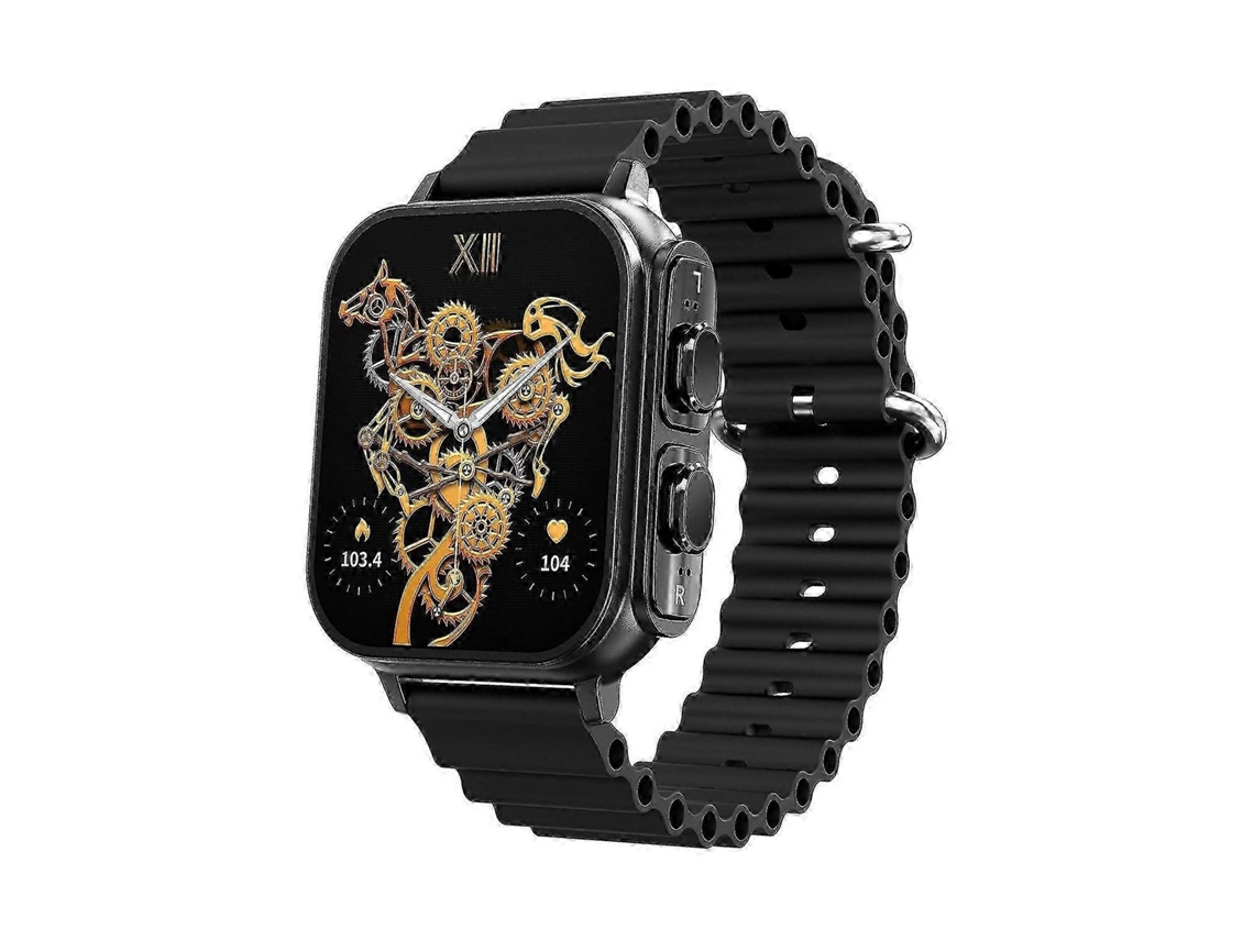 Reloj inteligente con monitorización de salud, compatible con auriculares Bluetooth, pulsera digital 2 en 1 resistente al agua Ly Ebike