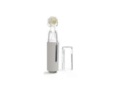 Rodillo de microagujas, herramienta de belleza unisex, rodillo de microagujas para el cuero cabelludo y la barba, 0,25 mm, blanco, Yizhood