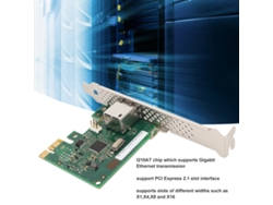 Tarjeta De Red Pcie 2.5gt/s Pcie 2.1 Ethernet Gigabit Adaptador I210at Rj45 Led