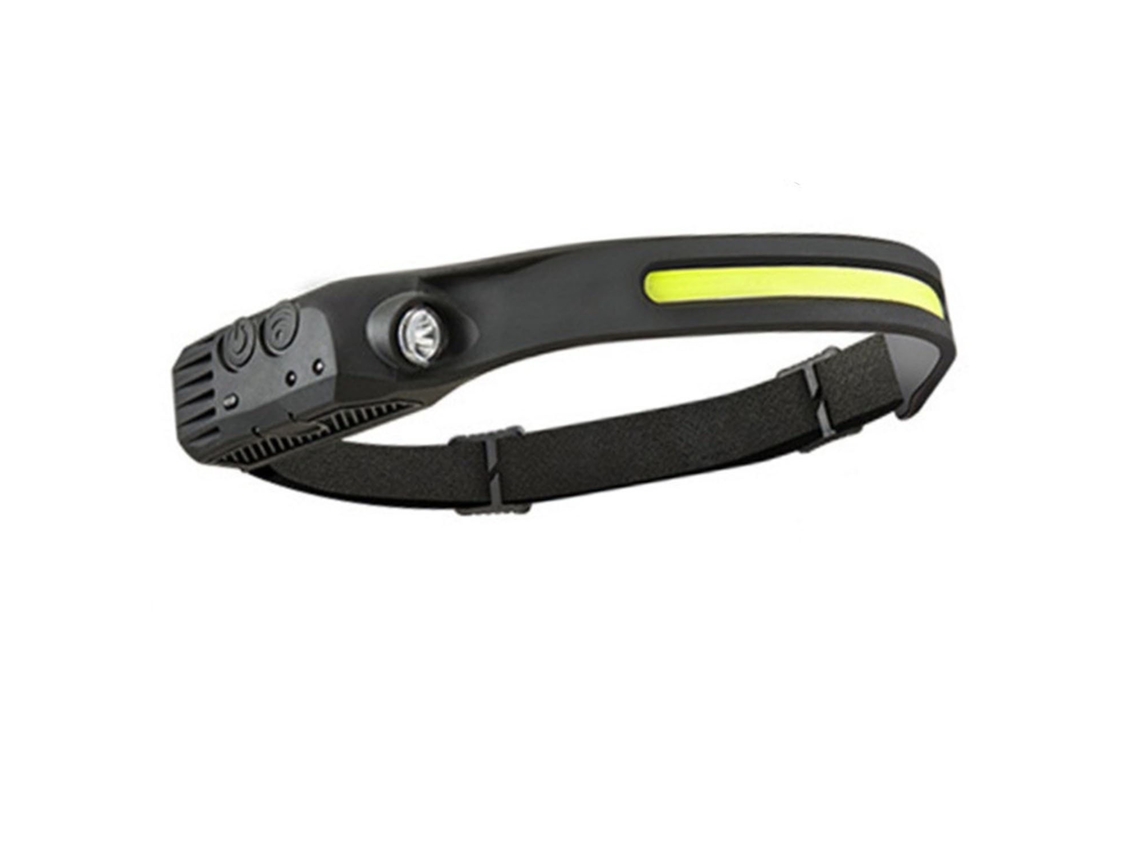 Linterna Frontal Recargable, Nueva Linterna Frontal De 230 Led Con Sensor De Movimiento, Ligera Y Resistente Al Agua Para Exteriores (negra)