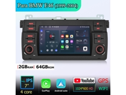 Gps Rádio Auto Android V11 Para Bmw E46 1999 2004 Android 15 Gps 7 Polegadas 2gb 64gb
