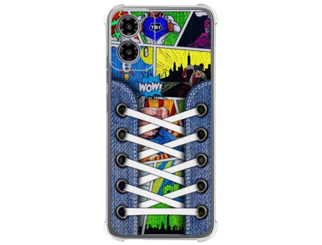 Funda Diseño Zapatillas para Motorola Moto G34 5G TUMUNDOSMARTPHONE Silicona Multicolor