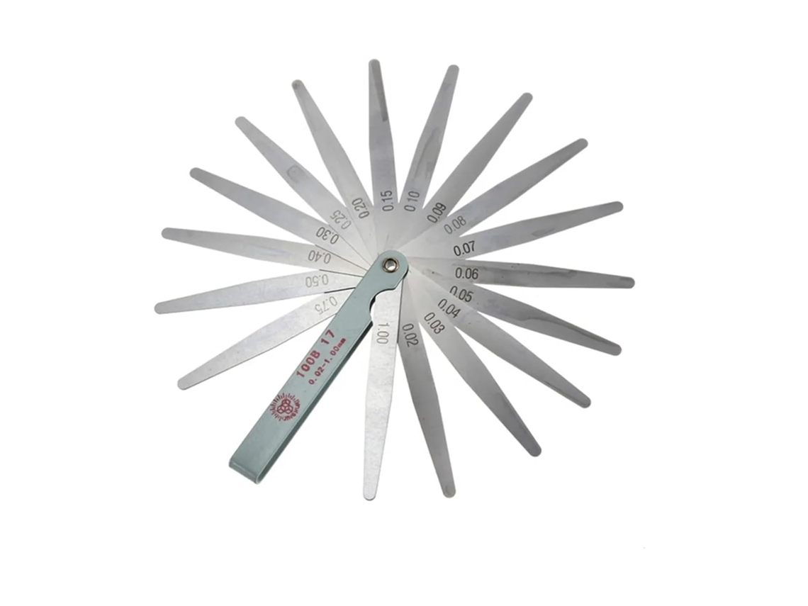 Calibrador De Espesor, Calibrador De Espaciado, Acero, 100, 17 Piezas, Herramienta