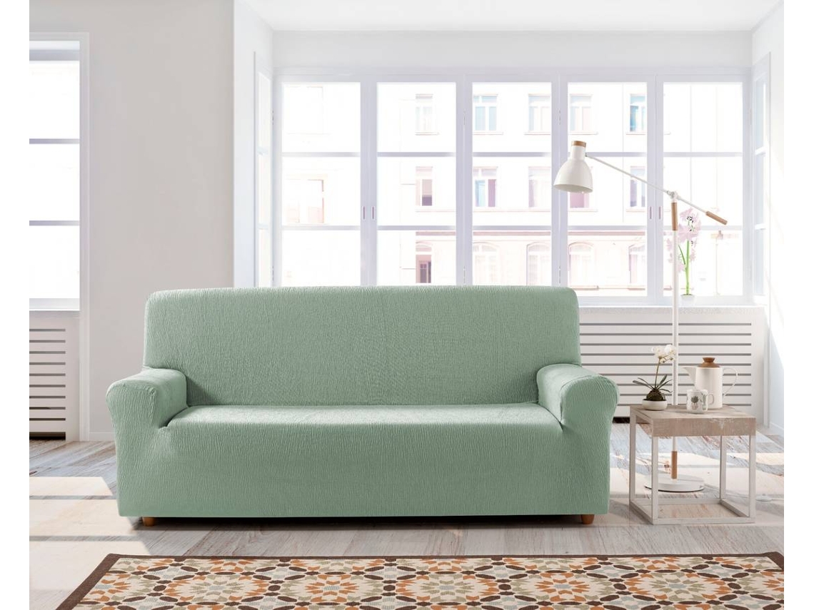 Funda Sofa ESTORALIS Beta Verde (3 Plazas - Poliester y Algodón - 180-200 x 80-110 cm)