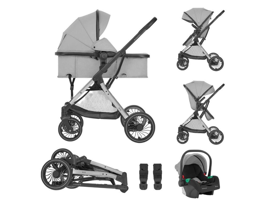 Cochecito convertible Kikkaboo One Grey Trio