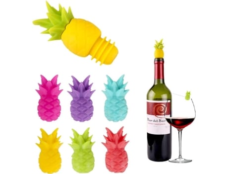 Funda de silicona creativa para botella de piña