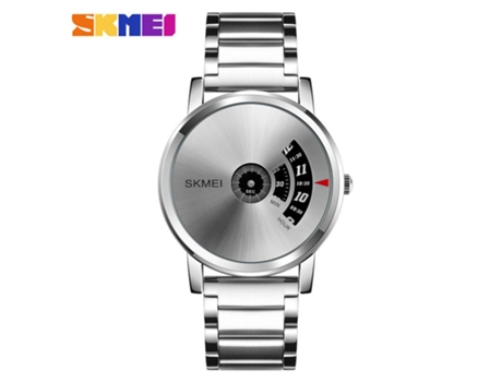 Relojes de pulsera para hombre, relojes impermeables de cuarzo de acero inoxidable para hombre-superficie plateada LUUCOZK