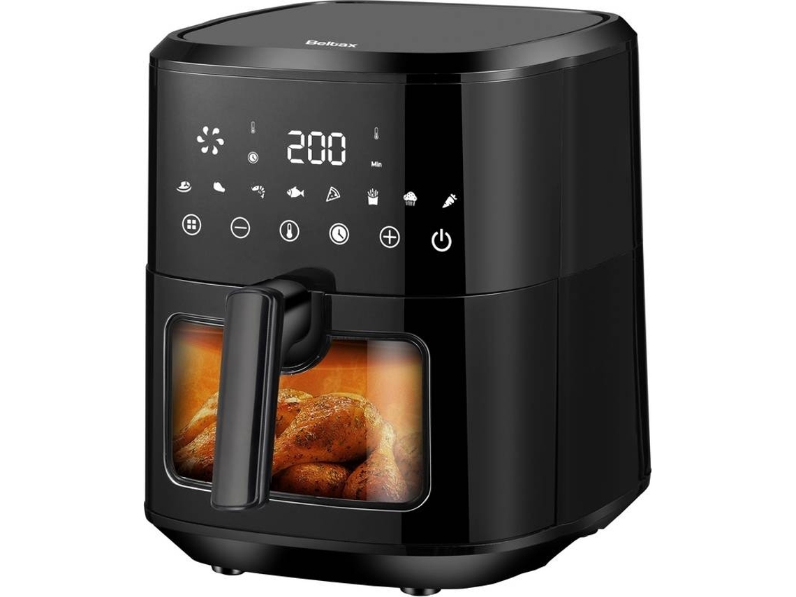 Freidora Sin Aceite BELTAX BHF5015 (6,5 L - Negro)