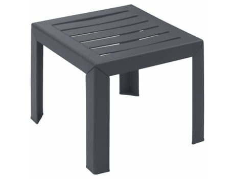 Mesa auxiliar GROSFILLEX Antracita Resina Plástico 40 x 40 x 35 cm
