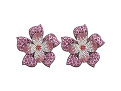 2 Parches De Flores De Cristal Con Diamantes Para Decorar Ropa, Zapatos Y Accesorios Diy Con Diseño De Rosa.