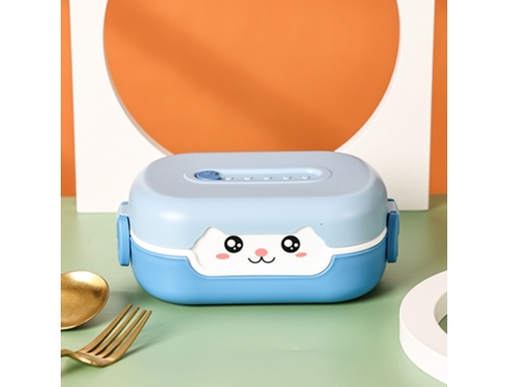 La fiambrera para niños con vajilla puede ser fiambrera para microondas, fiambrera para dormitorio de estudiantes, fiambrera dividida para niños, a...