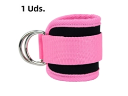 (rosa) 1 Correa De Tobillo Ajustable Con Soporte De Anillo En D