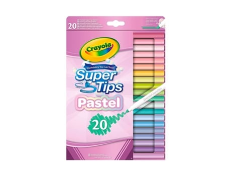Marcadores CRAYOLA Super Tips Pastel 20X