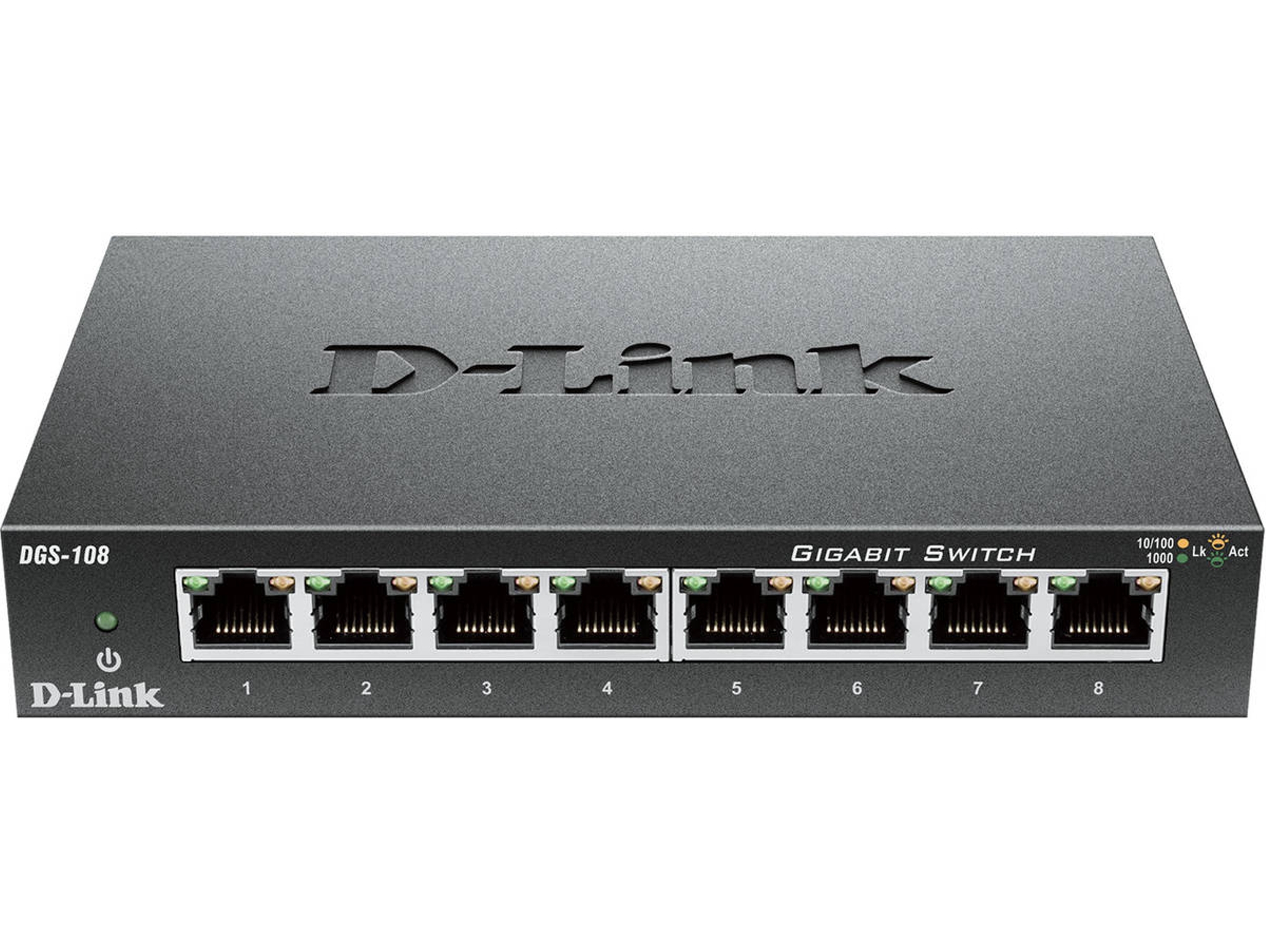 Switch Gigabit de 8 puertos D-LINK DGS-108