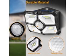 Lámpara Solar De Exterior Con Sensor De Movimiento Para Jardín, Patio, Balcón Y Garaje.