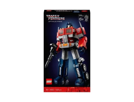 LEGO Icons 10302 Optimus Prime Transformers Autobot Robô Minifigura Modelo de Caminhão Adulto