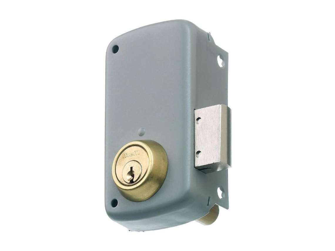 Cerradura Superpuesta 2556Cp-50-Dcha Cilindro Gris Europerfil MCM