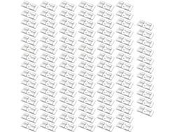 100 Ganchos Para Guirnaldas De Luces Exteriores, Clips De Cable Resistentes Para Colgar Luces Navideñas