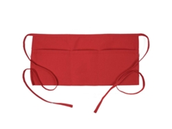 Delantal QTTVBTNA Corto Halter Poliéster Rojo (21x18x1)