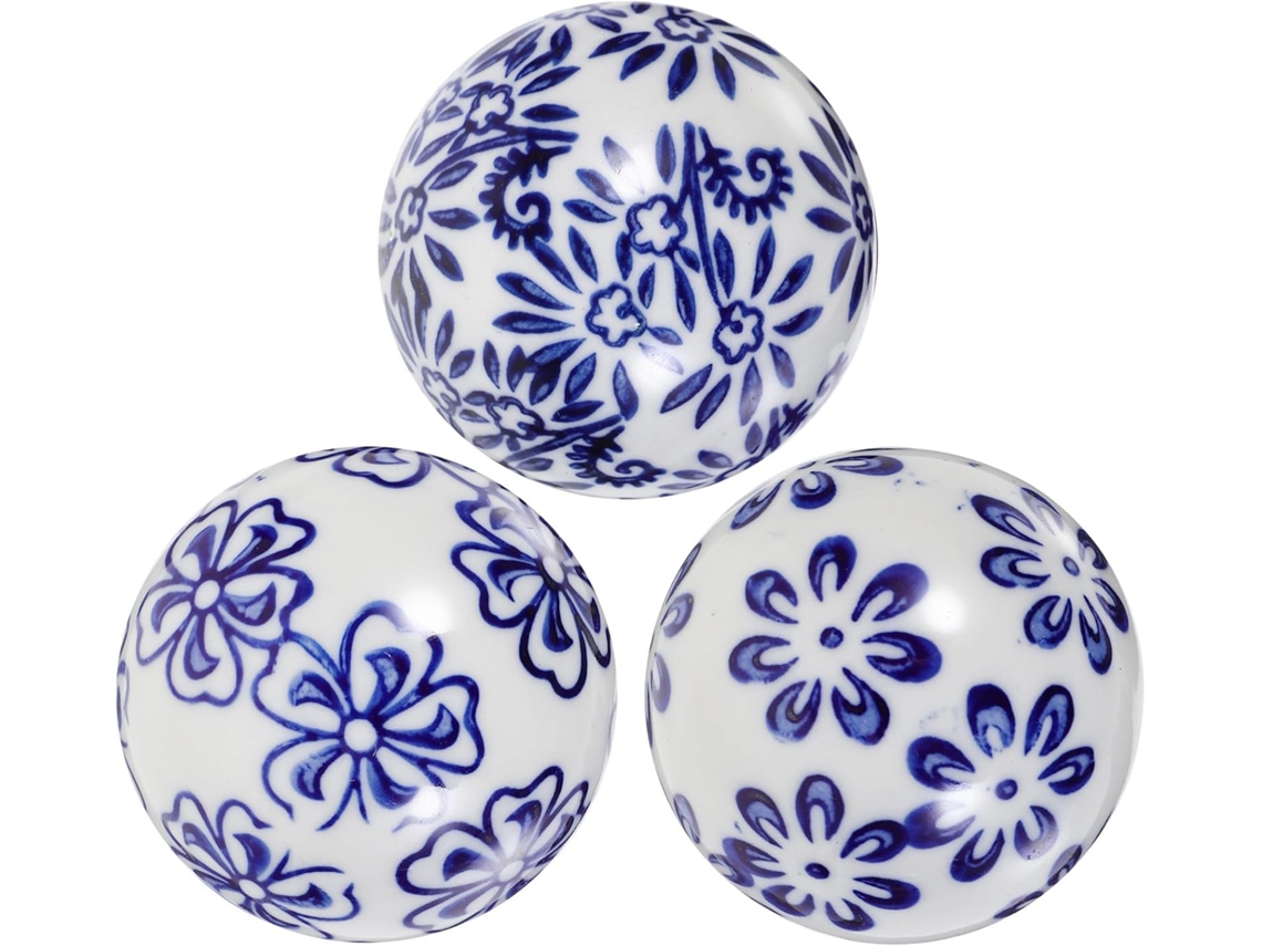 Esferas De Cerámica De 5 Cm, Juego De 3 Bolas Decorativas Para Acuario Y Decoración Del Hogar