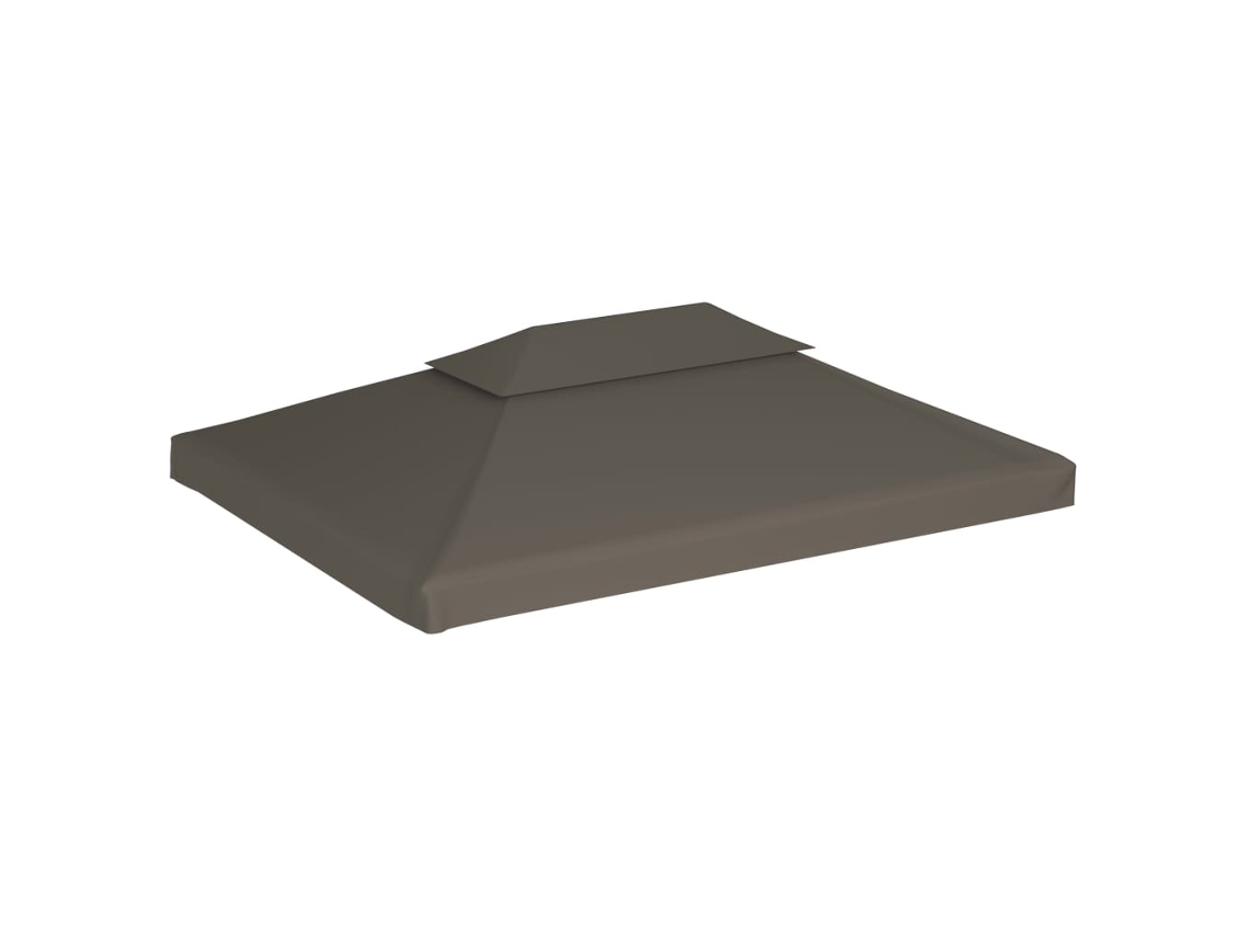 Cubierta para cenador de 2 niveles, 310 g/m², 4 x 3 m, gris parduzco, Wsd353823 Lovely Home