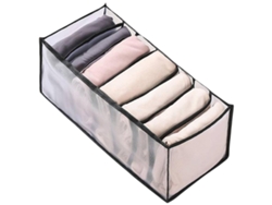Organizador separador de camisetas negro con red (32x25x3cm) Kofihety
