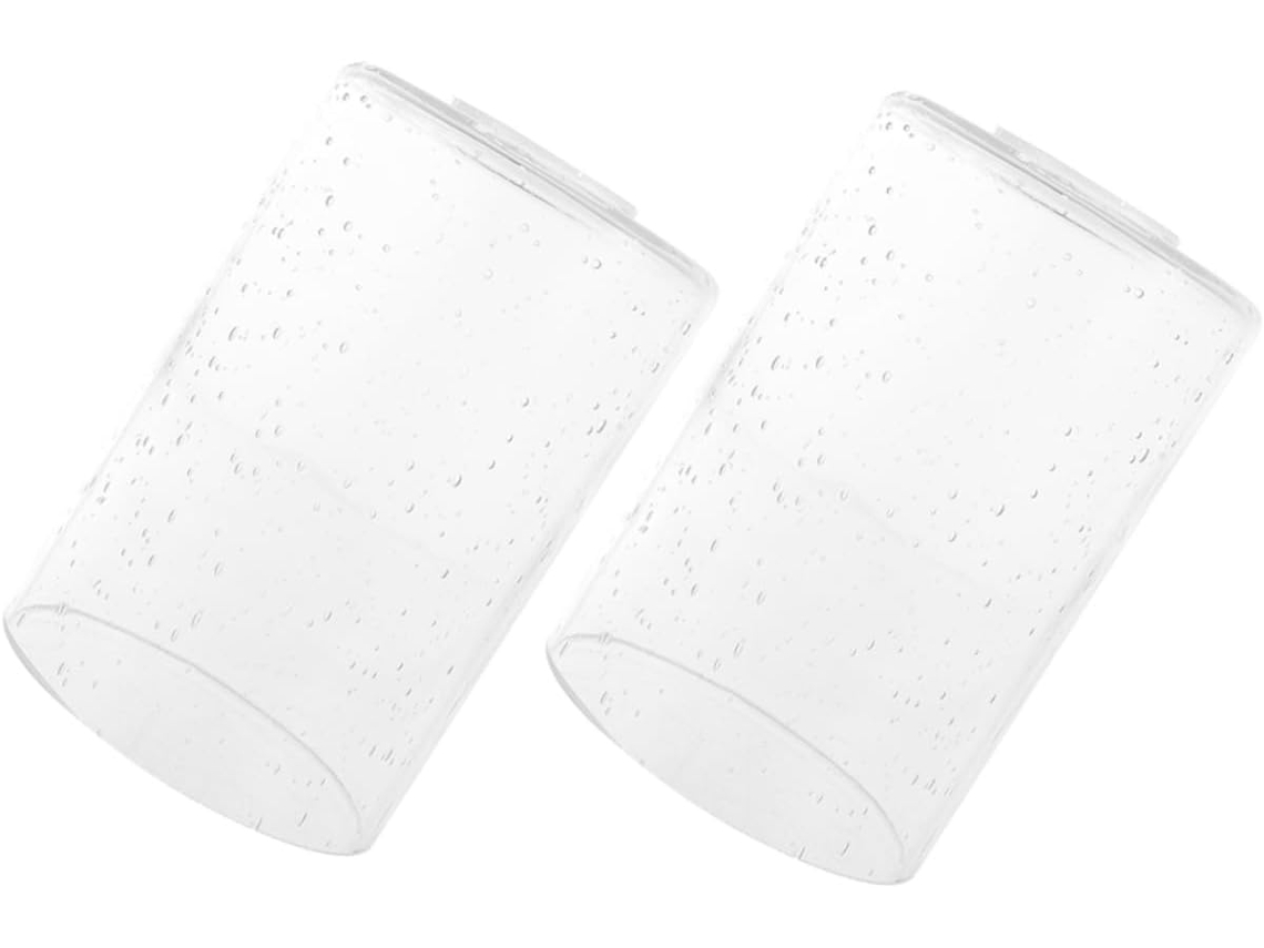 Juego De 2 Piezas De Vidrio Transparente Para Lámparas Colgantes, Cubiertas Decorativas De Repuesto Para Lámparas.