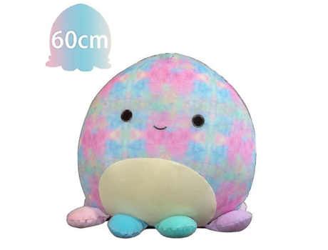 Almohada Squishmallows Pulpo Jumbo Peluche Ultrasuave 60 cm