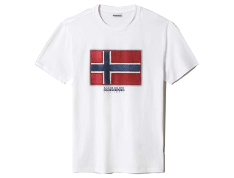 Camiseta de Hombre NAPAPIJRI Sirol Nautica Blanco (S)