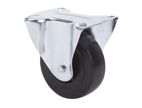 Rueda fija 17tvc125-tpgb nylon negro-goma negra eje bolas ALEX