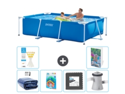 Piscina rectangular Intex con estructura - 260x160x65 cm - 7 piezas S3