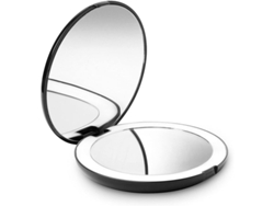 Espejo De Maquillaje Portátil Con Luz Led, 1x/10x, Color Natural, Compacto Para Viajes.