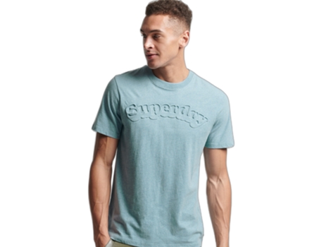 Camiseta para Hombre SUPERDRY (2XL - Azul)