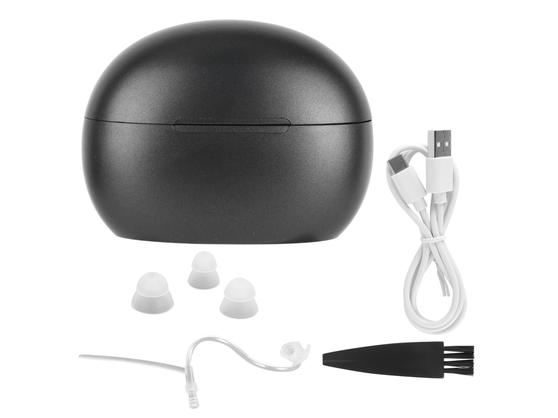 Aparelho Auditivo Mali Headphone Digital Recarregável com Estojo de Carregamento para Idosos Z03